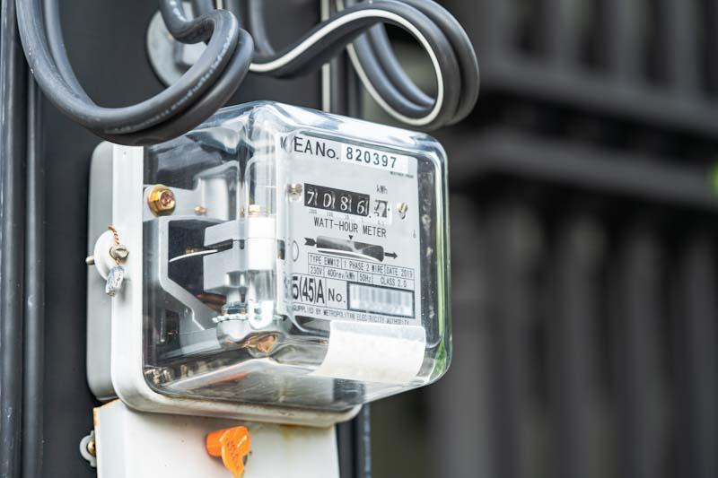 An electric meter is shown in this file photo. Learn about energy saving audio visual equipment in Ontario at CenturyAV.com.